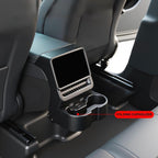 2024+ | Model 3 Highland Backseat Screen Display Overlay with Hidden Folding Cup Holders