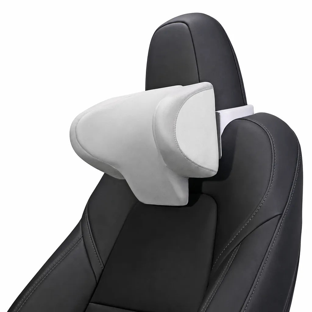 Ergonomic and Slow-Rebound Memory Foam Car Headrest for Model Y & Model 3