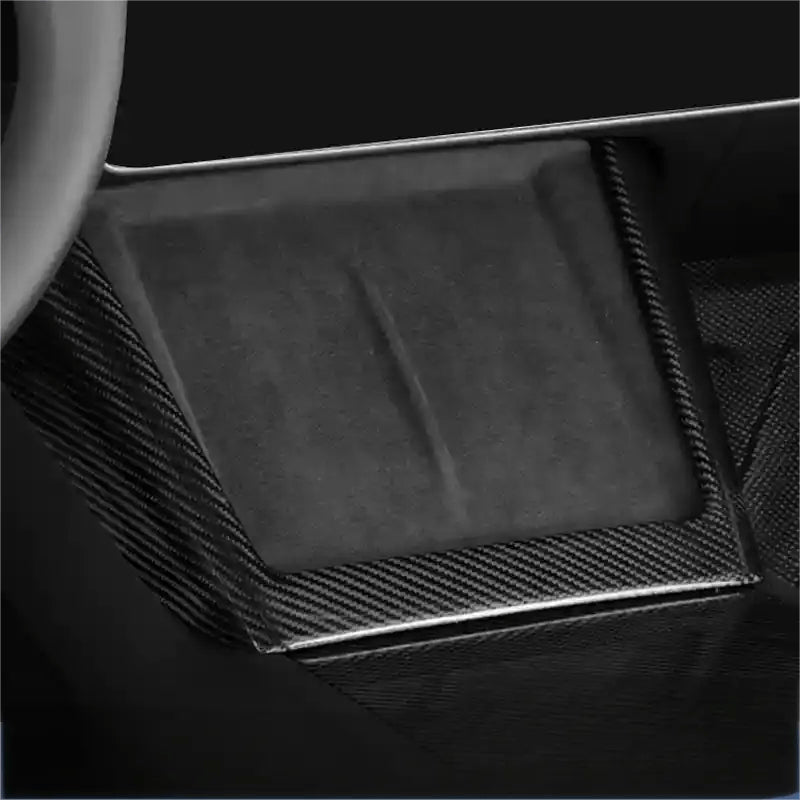 Real Dry Carbon Fiber Wireless Charging Frame for New Model Y & Model 3 Highland