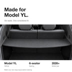 Rigid Trunk Cargo Cover for Tesla Model YL 6-Seater 2026+