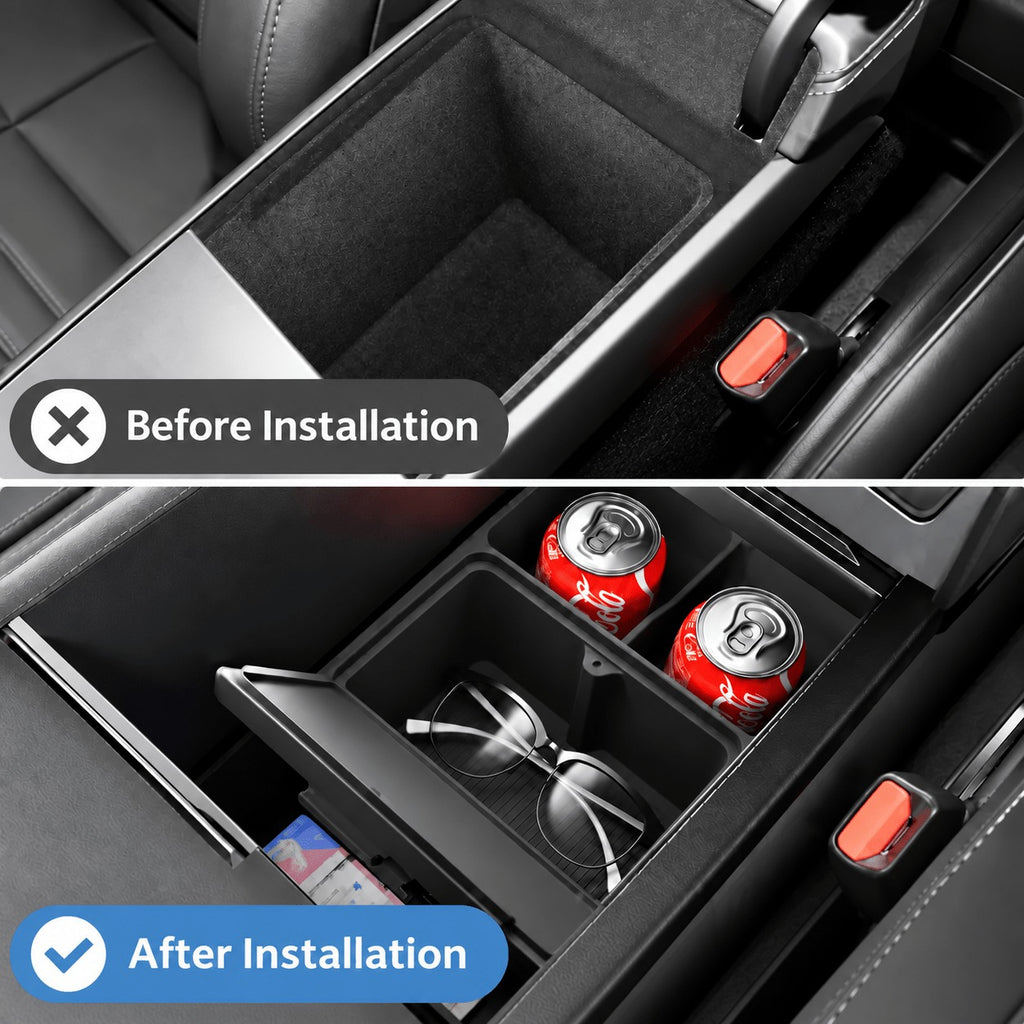 Silicone Center Console Storage Organizer for Model Y Juniper 2025+