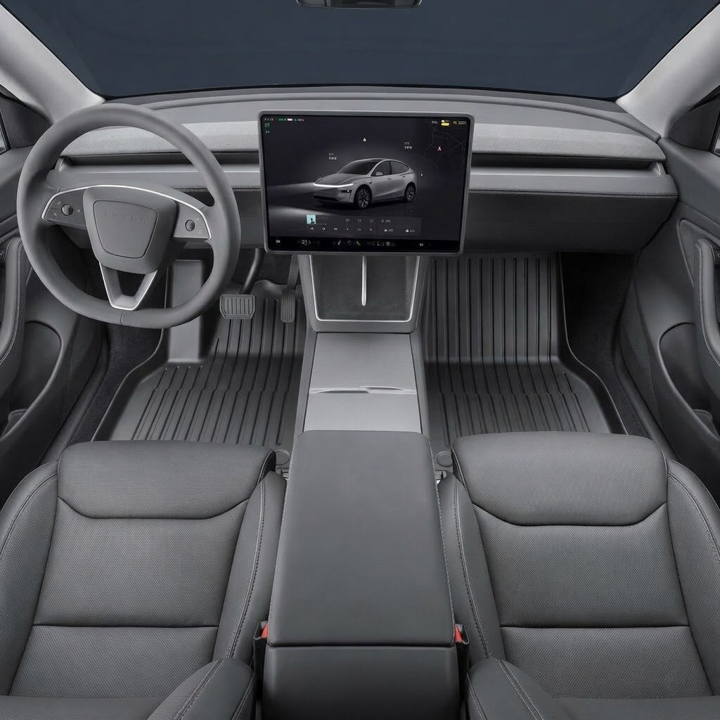 All-Weather TPE Floor Mats for Model YL 6-Seater 2026+