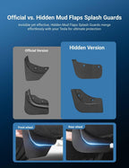 Hidden Mud Flaps Splash Guards for Model 3 Highland / Model Y Juniper