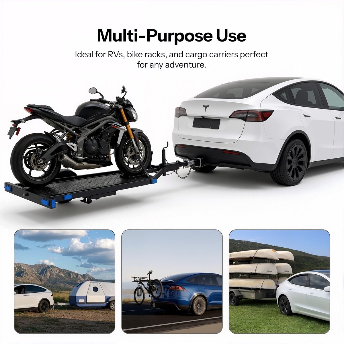 Trailer Tow Hitch for Model Y | 6500 lbs Capacity | No-Drill Install