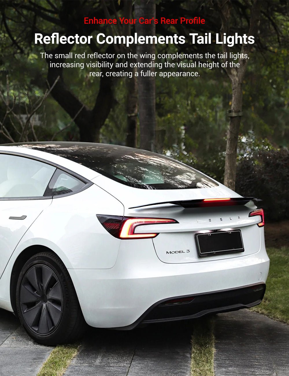 Rear Led Spoiler for Model 3 Highland / Model Y