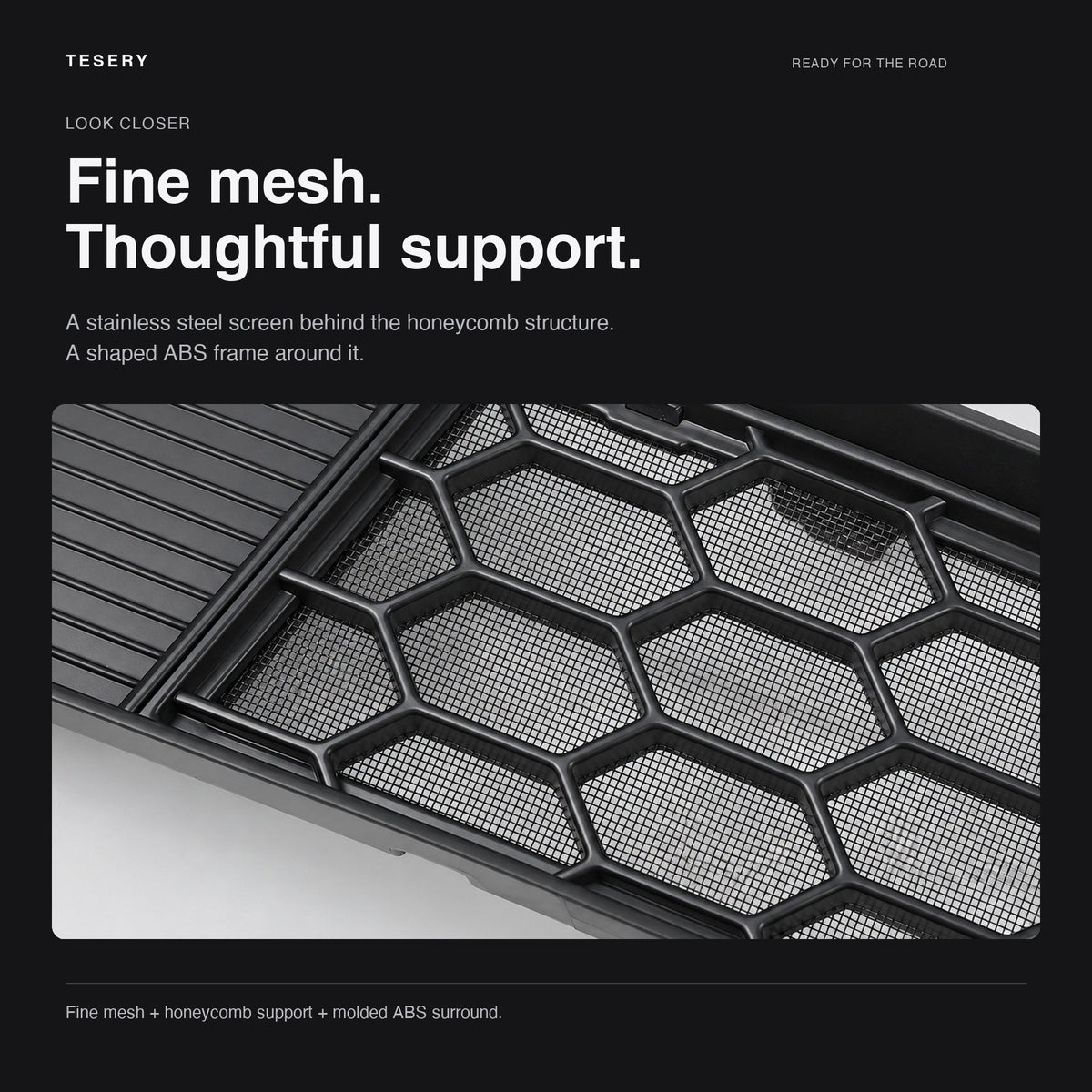 Split Insect Net Front Bumper Grill for Model Y Juniper / Model YL