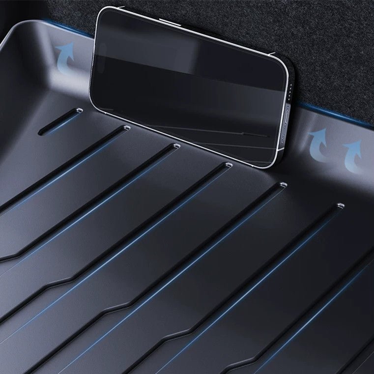 TPE Rear Trunk Storage Bin Mat for Model YL 6-Seater