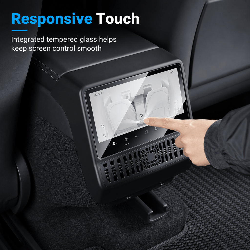 Tempered Glass Rear Screen Protector with Air Vent Cover for Model YL