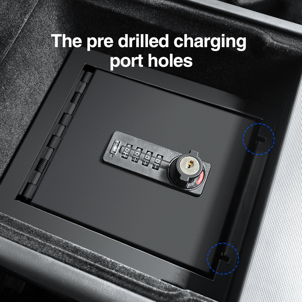 Anti-Theft Center Console Lock Box for Tesla Model 3 Highland/Model Y Juniper