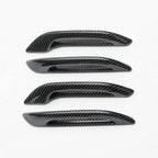 Anti-Freeze Door Handle Extensions for Model 3 & Model Y | Set of 4 Glossy Carbon Fiber Texture | ABS