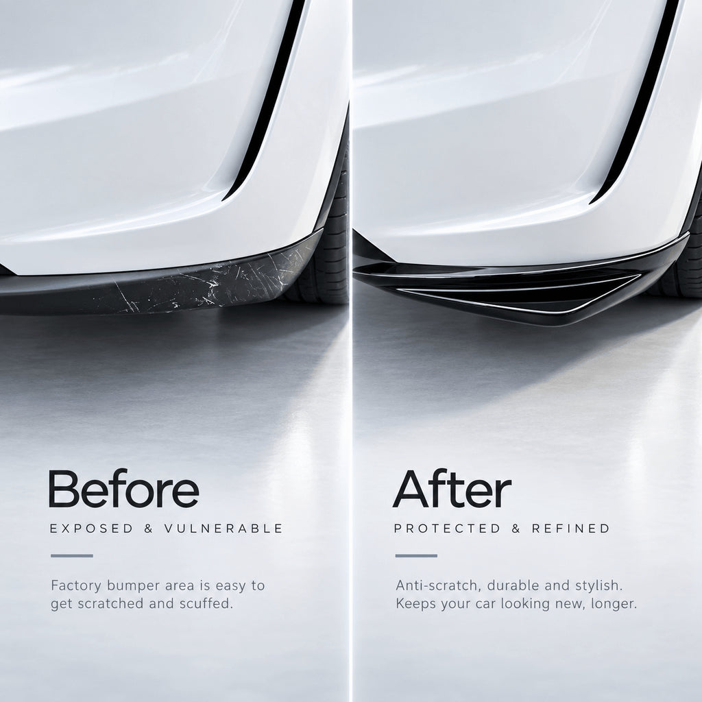 Front Bumper Corner Guards for Tesla Model Y Juniper / Model YL (2-Piece) | ABS