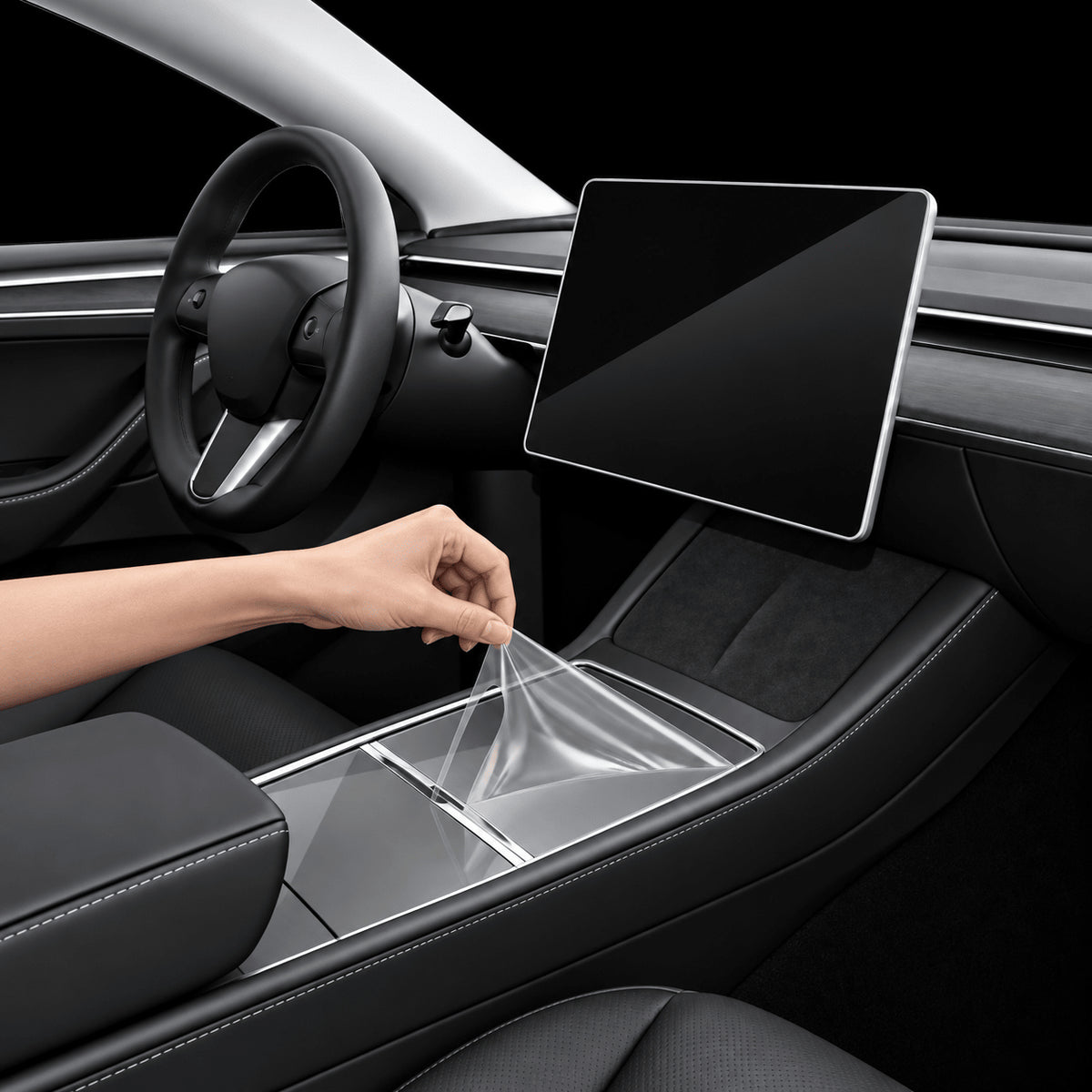 Interior Cup Holder Protector Film For Tesla Model 3/Y