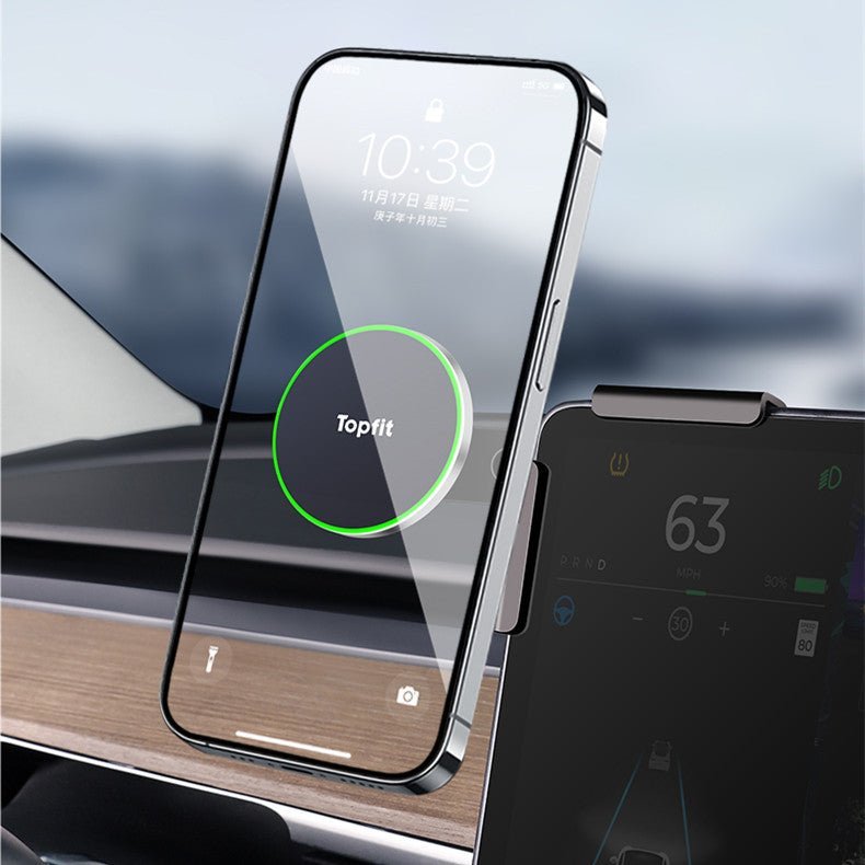 Magnetic Wireless Charging Phone Holder For Model 3 Highland/Y