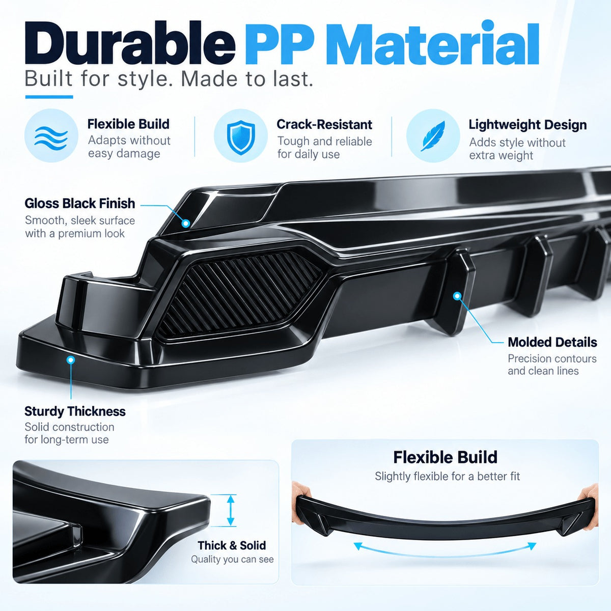 Model Y Juniper Premium & YL Body Kit – Front Lip, Side Skirts & Rear Diffuser