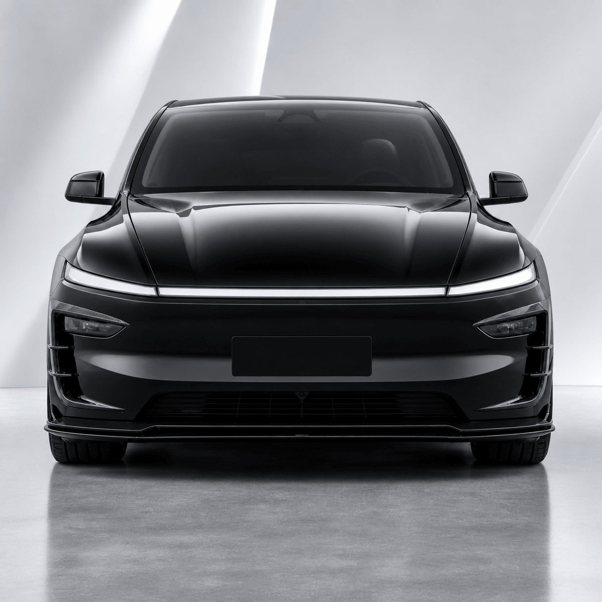 Real Carbon Fiber Front Intake Air Blades Trim for Model Y Juniper & Model YL 6-Seater