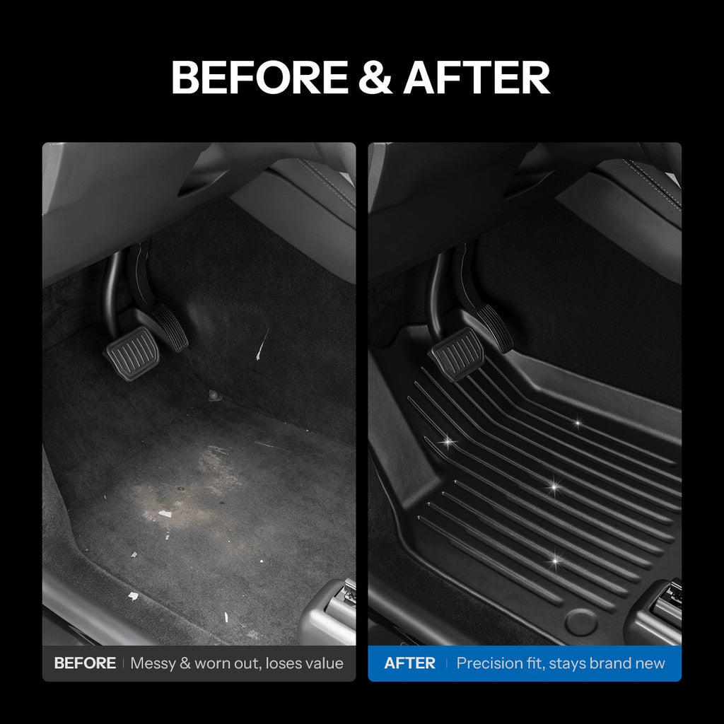 All-Weather TPE Floor Mats for Model YL 6-Seater 2026+