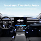 Model 3 Highland/Model Y Juniper Under Screen Crystal Dock | 3-in-1 Ambient Light, Aromatherapy & USB Fast Charging