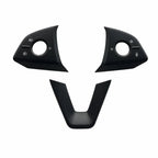 ABS Steering Wheel Button & V-Shape Trim Cover for Model Y Juniper Matte Black