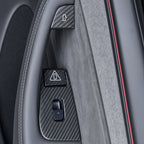 Dry Carbon Fiber Window Lift Button Trim & Switch Covers for Tesla Model Y L