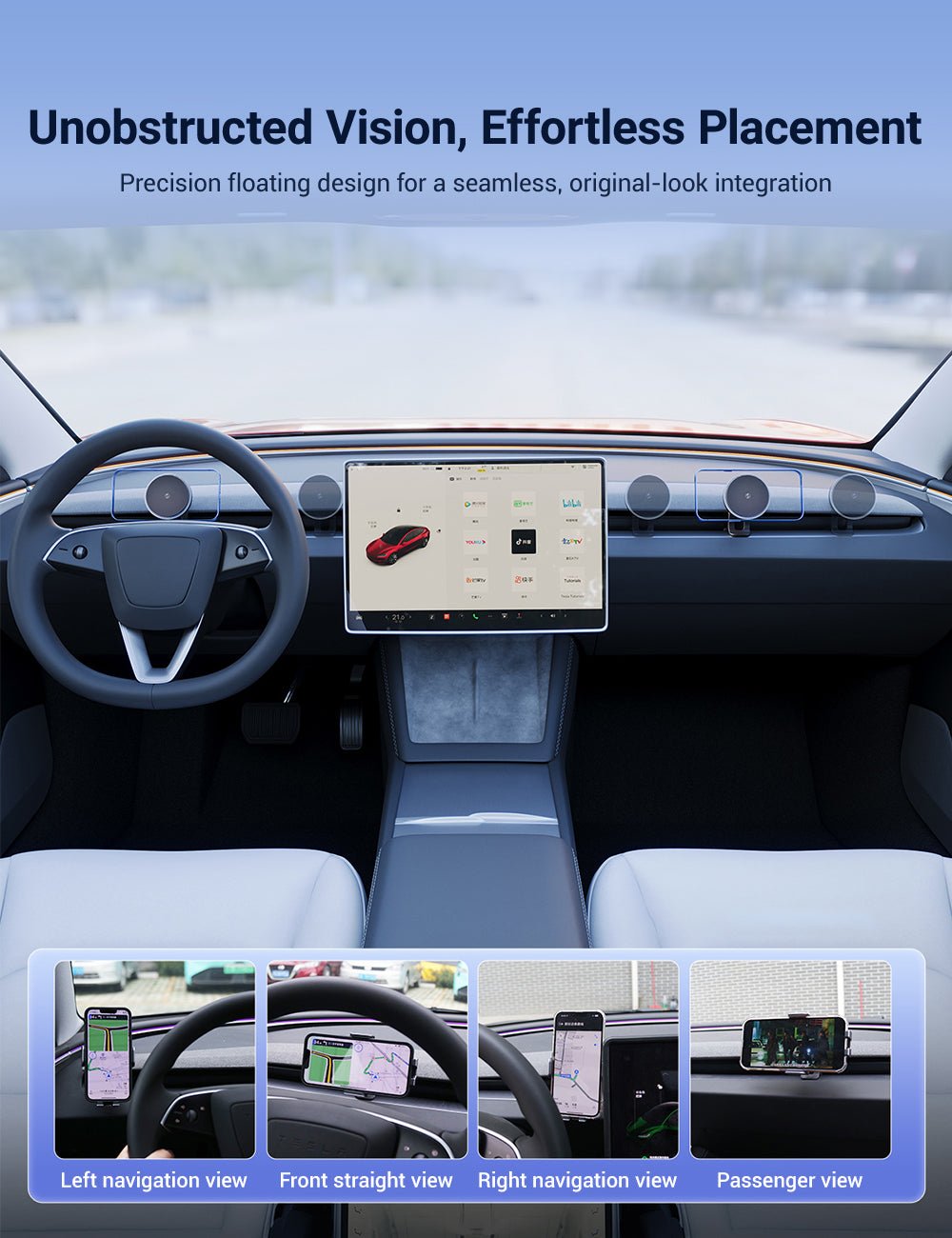 Flexible Phone Holder for Model 3 Highland & Model Y Juniper