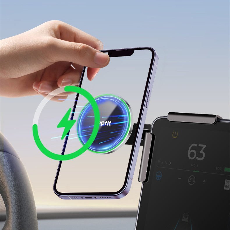 Magnetic Wireless Charging Phone Holder For Model 3 Highland/Y