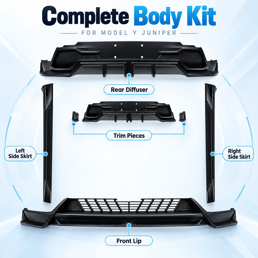 Model Y Juniper Premium & YL Body Kit – Front Lip, Side Skirts & Rear Diffuser