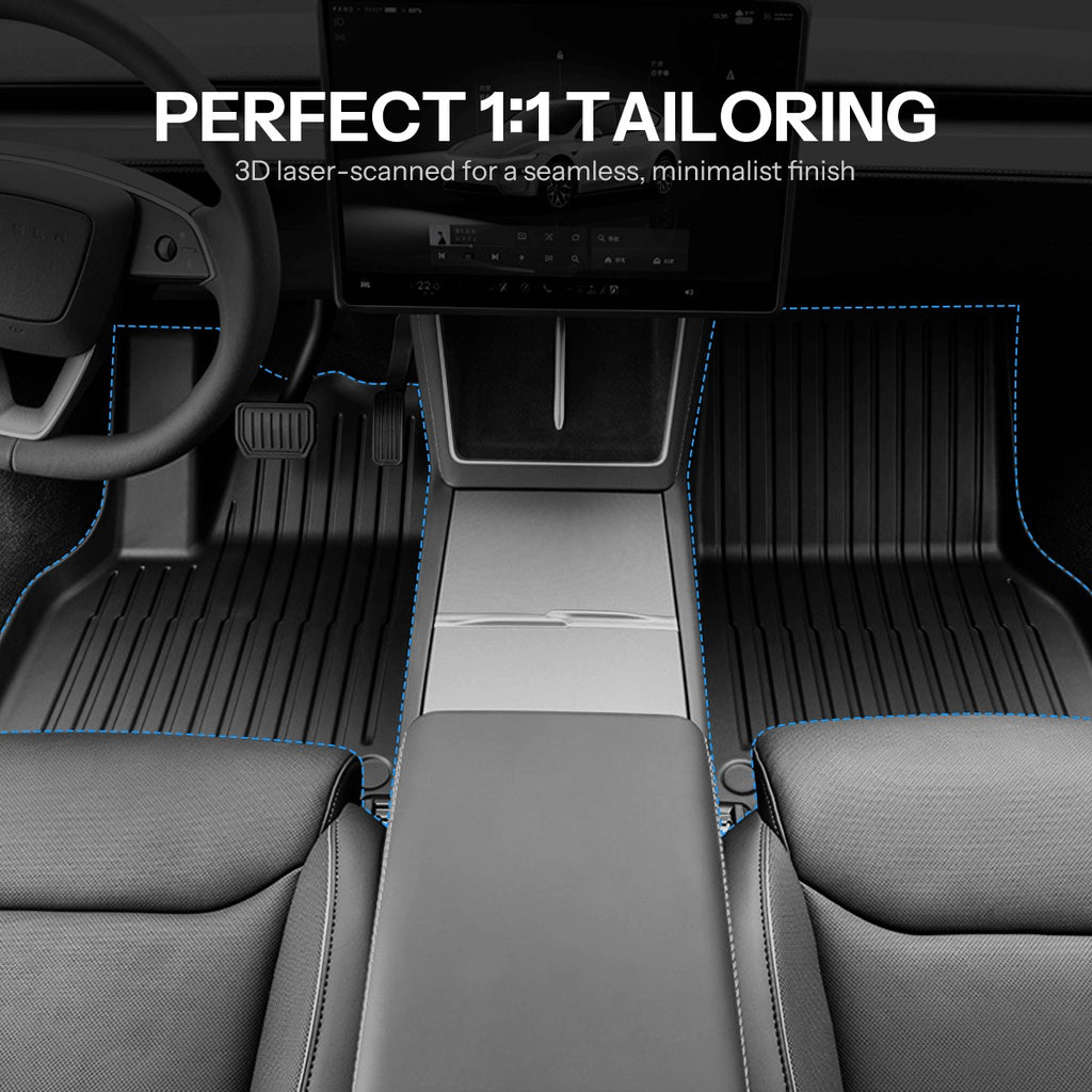 All-Weather TPE Floor Mats for Model YL 6-Seater 2026+
