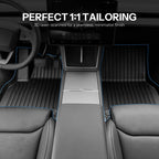 All-Weather TPE Floor Mats for Model YL 6-Seater 2026+