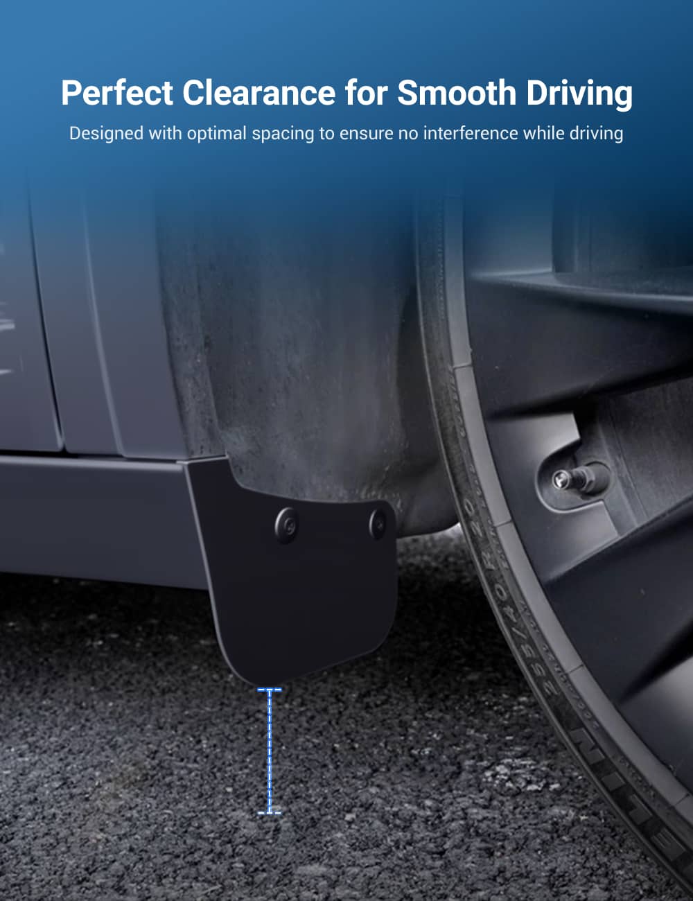 Hidden Mud Flaps Splash Guards for Model 3 Highland / Model Y Juniper