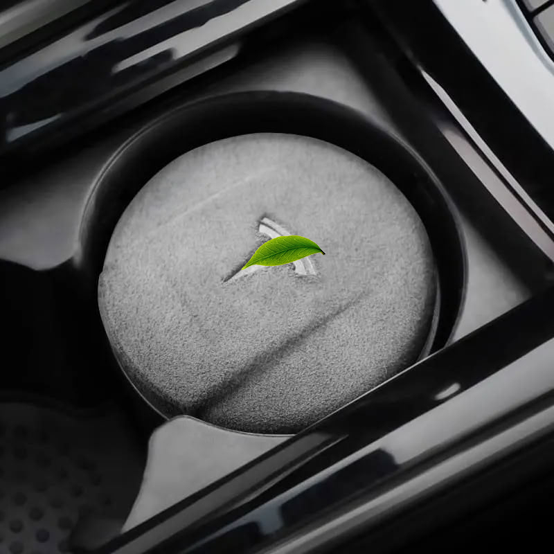 Cup Holder Suede Ashtray for Tesla Model 3/Y/S/X
