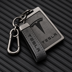 Key Card Holder for All Tesla Models - Zinc Alloy Full Protection with Keychain