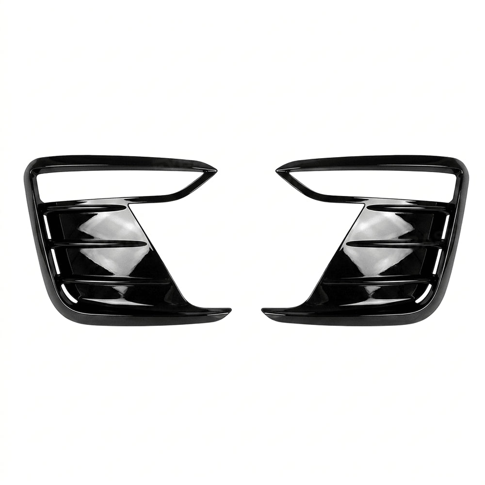 ABS Fog Light Cover Front Bumper Trim for Model Y Juniper / Model YL Glossy Black