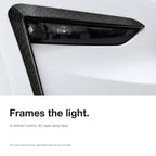 ABS Split Front Fog Light Bezel Cover for Model Y Juniper & YL 6-Seater
