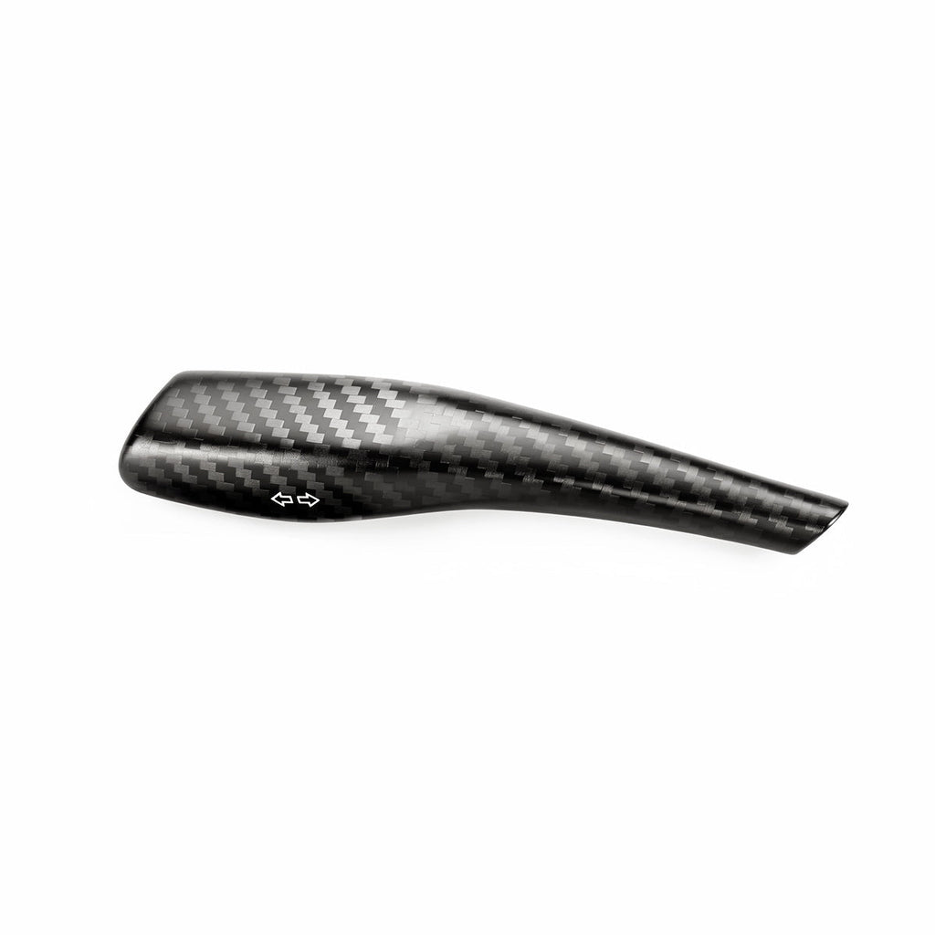Dry Carbon Fiber Turn Signal Stalk Cover for Model Y Juniper / Model 3 Highland Model Y Juniper 2025.03+ Model 3 Highland 2026+ Model YL 2026+ Matte Carbon Fiber