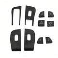 Dry Carbon Fiber Window Lift Button Trim & Switch Covers for Tesla Model Y L Model Y L (Support Left Hand Drive) Matte Carbon Fiber