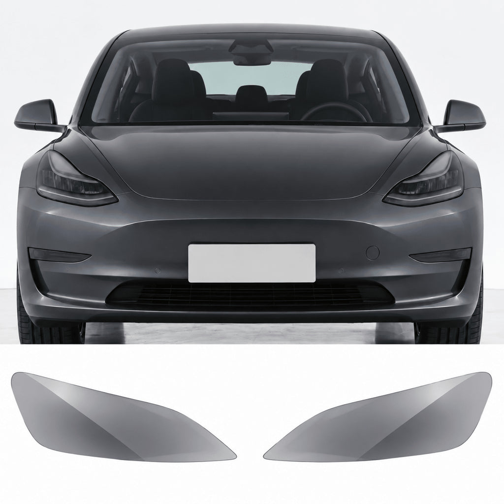 Pre-cut TPU Headlight Protection Film for Model Y | Clear, Smoked & Photochromic