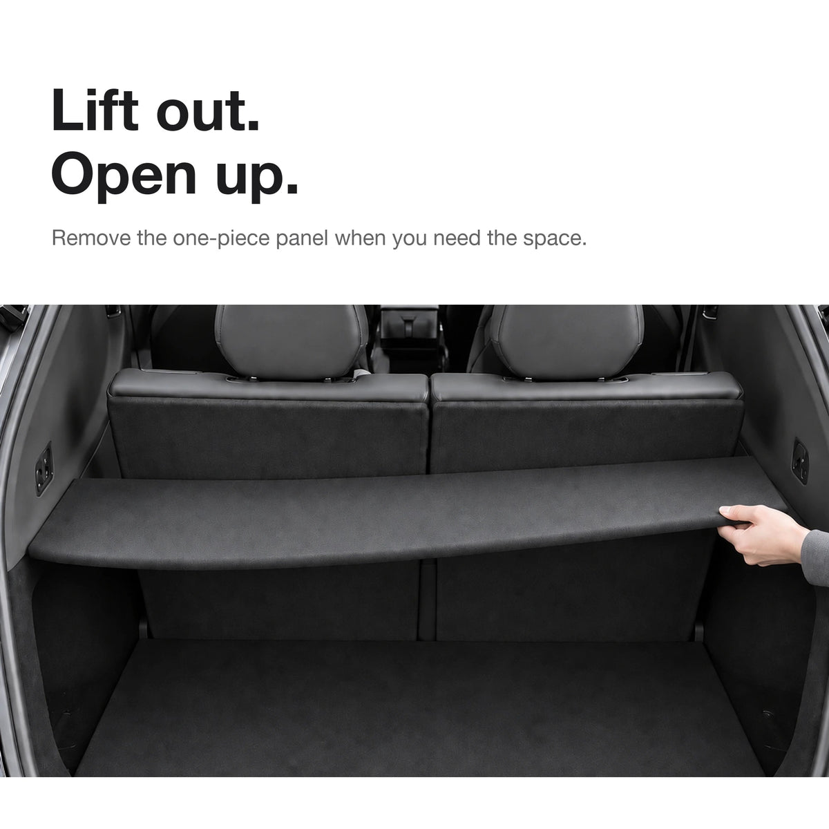 Rigid Trunk Cargo Cover for Tesla Model YL 6-Seater 2026+