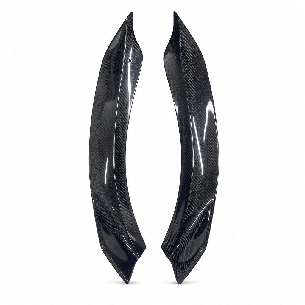 Real Carbon Fiber Front Bumper Corner Trim for Model Y Juniper / Model 3 Highland