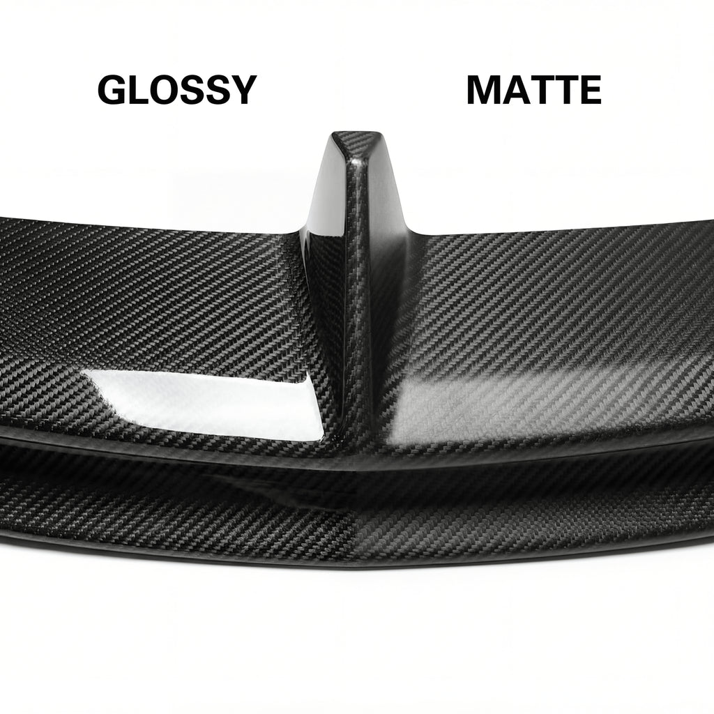 2025+ Model Y Juniper Carbon Fiber Front Lip Splitterc- High Performance Exterior Upgrade (Glossy/Matte)
