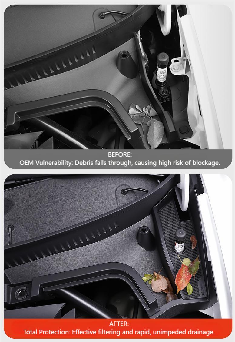 Frunk Guard: All-Weather Water Diversion Cover for Tesla Model Y Juniper & Model YL