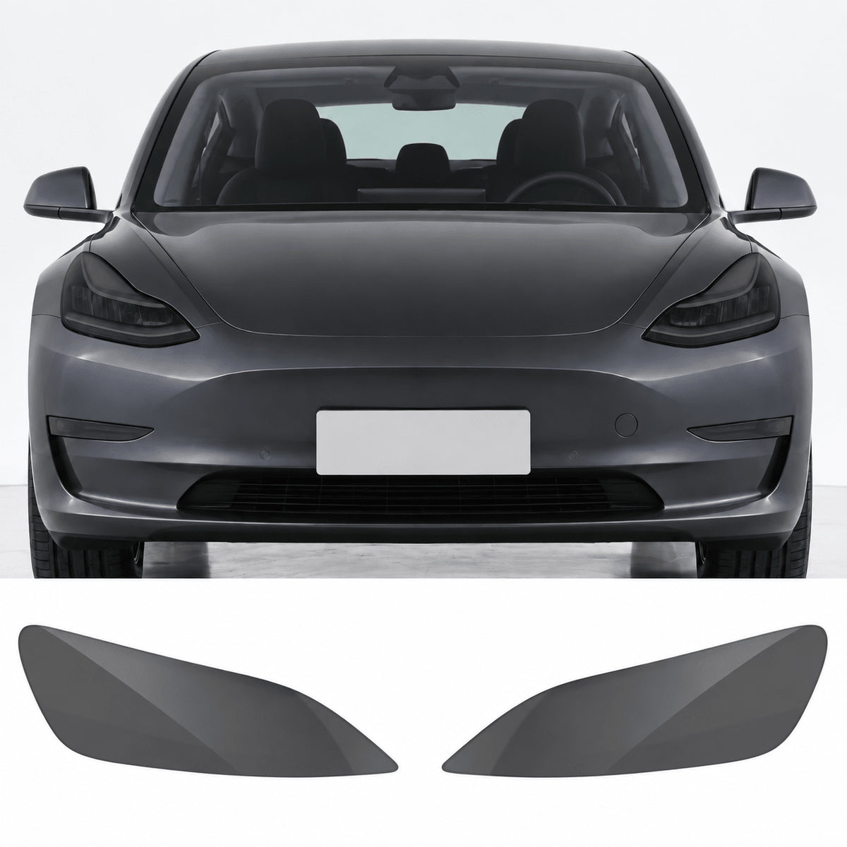 Pre-cut TPU Headlight Protection Film for Model Y | Clear, Smoked & Photochromic