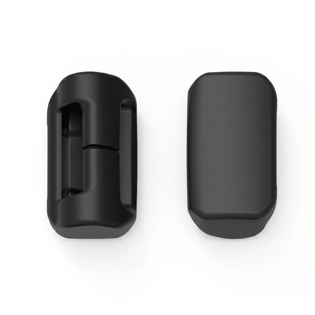 Silicone Seat Belt Buckle Cover Set for Model Y Juniper / Model 3 Highland 2 PCS Front Row Black