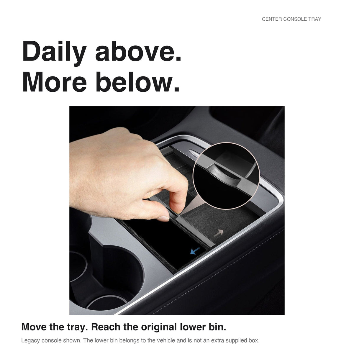 Center Console Tray for Model 3 & Model Y & Model YL