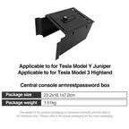 Anti-Theft Center Console Lock Box for Tesla Model 3 Highland/Model Y Juniper