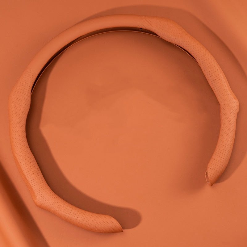Ultra-thin Steering Wheel Cover for Tesla Model 3/Y/X/S Napa Pi -Classic Orange