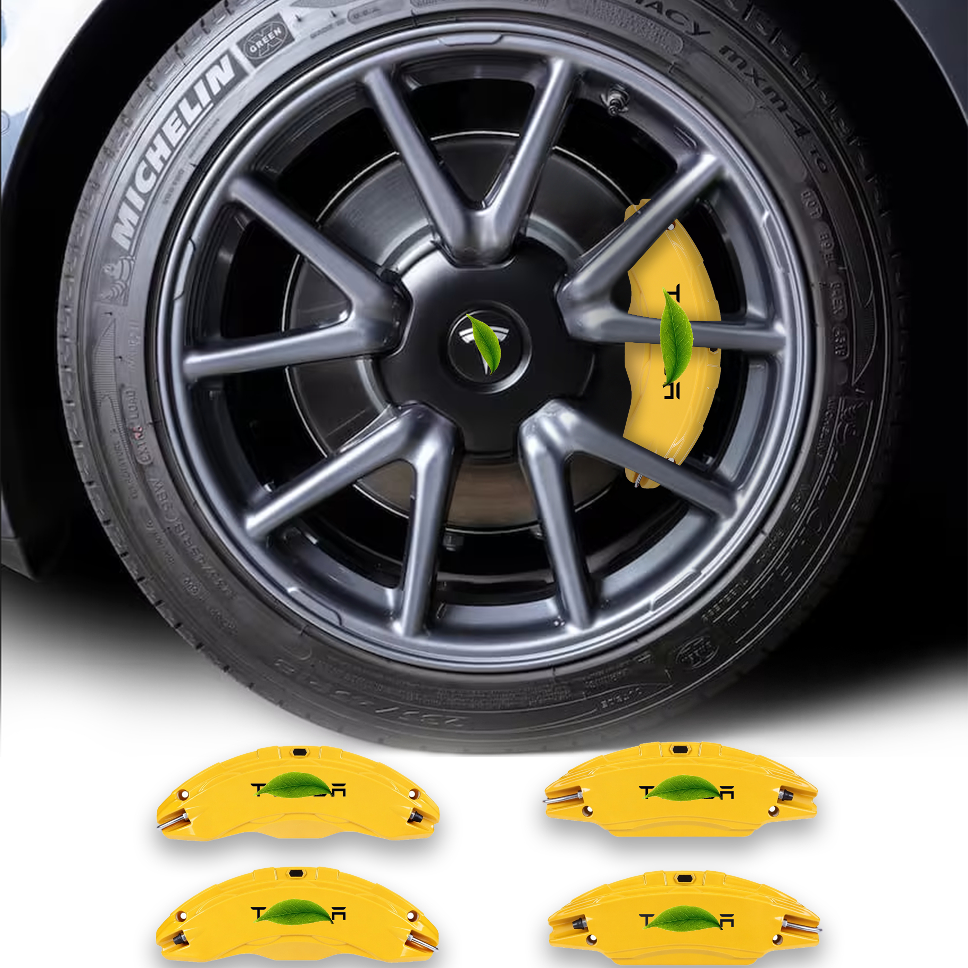 Upgraded Tesla Model 3/Y Brake Caliper Covers – for 18-21 Inch Wheels