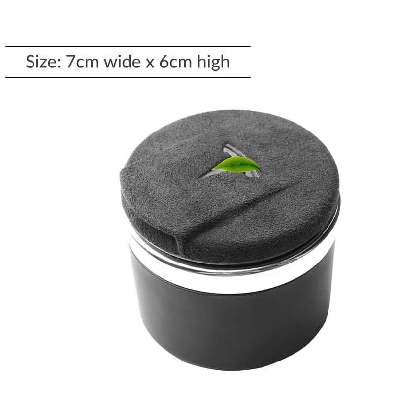 Cup Holder Suede Ashtray for Tesla Model 3/Y/S/X