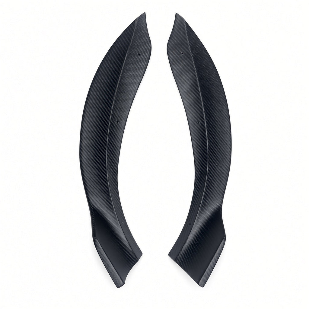 Real Carbon Fiber Front Bumper Corner Trim for Model Y Juniper / Model 3 Highland