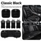 Winter Warm Flannel Seat Cushions & Backrest Covers for Tesla Model 3/Y/YL/S/X – Soft, Comfortable & Non-Slip Black 7-piece set for front and rear rows