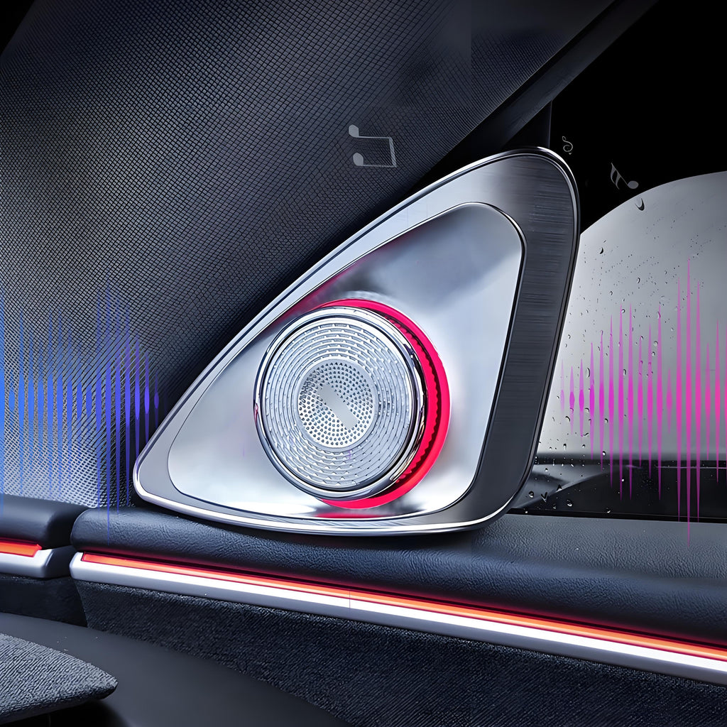 4D Rotating LED Ambient Tweeter Speakers for Model Y Juniper / Model 3 Highland
